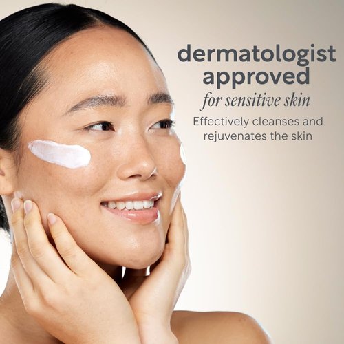 Lucy Bee Cleansing Cream, Certified Organic Makeup Remover, Unscented Facial Cleanser for Sensitive Skin, Vegan Cruelty Free & Palm Oil Free, Suitable for All Skin Types, 4.22 fl oz