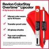 Revlon Liquid Lipstick with Clear Lip Gloss, ColorStay Face Makeup, Overtime Lipcolor, Dual Ended with Vitamin E in Pink, Forever Pink (410), 0.07 Oz
