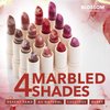 Blossom Marble Shimmer Lip Balm Moisturizing Lipstick with Shea Butter, Jojoba, Olive Oil, 0.12oz/3.5g, Au Natural