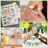 75 PCS Animal Birthday Temporary Tattoos for Party Supplies, Temporary Tattoo Stickers for Birthday Parties, Animal Party Favor Activities, Waterproof Temporary Tattoos. (Brown)