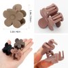 ATODEN Small Flower Hair Accessories: 10Pcs Daisy Claw Clips - 1.6" Matte Tiny Jaw Clips for Thick, Medium and Thin Hair - Cute for Women and Girls