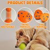 susu & wuwu Durable Dog Chew Balls for Aggressive Chewers - Interactive Toy for Dental Health Benefits - Indestructible Dog Tennis Balls (4 Balls) (2.5inch-4pack)