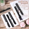Kritkin 100 Pcs Combs Bulk Individually Wrapped Disposable Comb Long Handle Plastic Comb for Homeless Hotel Shelter Charity Church Travel Hair Accessories, Black