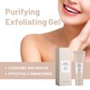 Purifying Exfoliating Gel, Bamboo Charcoal Blackhead, Face and Body Exfoliating Scrub Gel, Deep Cleansing Moisturizing Facial Exfoliator for All Types Skin