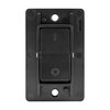 Leisure LED Modern Single SPST On-Off Switch with Bezel, 12-Volt, for RV, Trailer, Camper, with Label Sticker (Black)