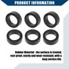 Hihaha 16636-0B010 Fuel Injector Seal O-Ring for Nissan Frontier 1999-2004 / Injector Lower Insulator/Durable / 6 Pcs Black