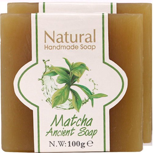 kastu Matcha Soap Bar for Face & Body,Moisturizing,Softer Skin,Natural Handmade,Hypoallergenic Beauty Bar Sensitive Skin With Gentle Cleanser,Men Women