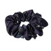 2 Pack Elegant Bling Boho Crystal Beads Hair Ties Hair Ropes String Of Beads Hair Scrunchies Elastics Ponytail Holders Hair Wrist Ties Bands Bracelets Hair Jewelry Hair Accessory for Show Gym Dance Party Gift for Girl Women (Royal Blue)
