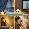 VTIGER Panda Night Light, LED Squishy Cute Lamp, Night Light for Kids, Silicone Panda Light, Dimmable Girls Baby Bedroom Nightlight, Rechargeable Touch Lamp for Breastfeeding Nursery Decor