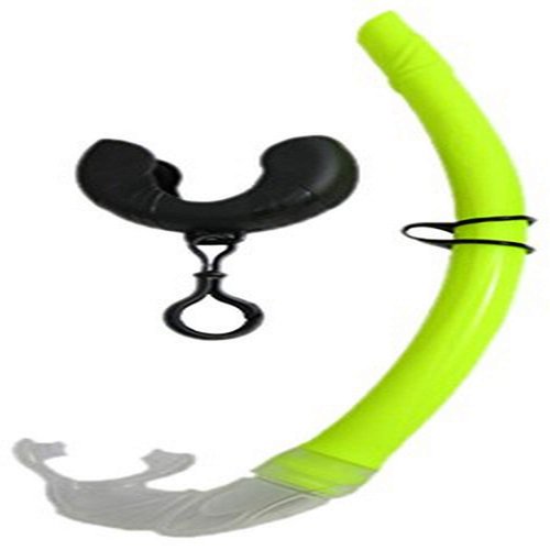 Scuba Choice Silicone Roll-up Nautilus Snorkel with Storage Container, Yellow
