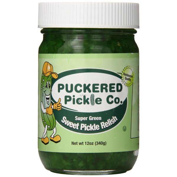 Puckered Pickle Relish, Sweet Green, 12.0 Ounce