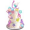27 PCS Gymnastics Cake Toppers Balls Cake Decoratios Gymnastics Birthday Party Decorations for Girls Gymnastic Theme Birthday Party Baby Shower Supplies (Gymnastic)