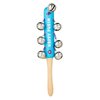 Rite Lite Happy Purim Wood Gragger with Bells Colorful Rattle Musical Instruments Kids Musical Gifts Fun Party Noisemakers Jewish Holiday Party Favors Goodie Bag Fillers Gifts 8" H