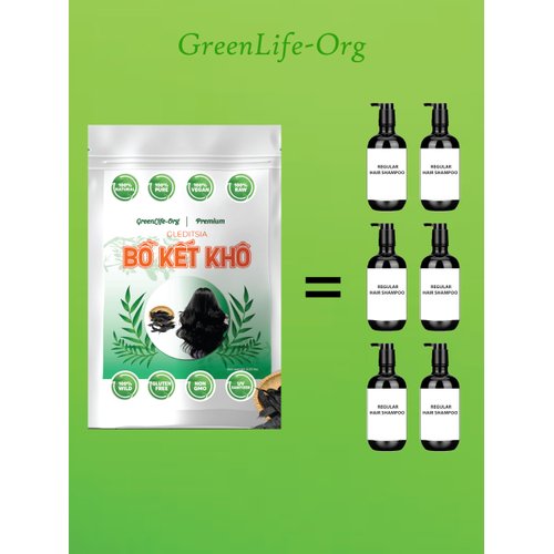 Organic Dried Gleditsia Bo Ket Kho Pods, Herbal Shampoo, Scalp Treatment, Hair Growth (5 Ounces)