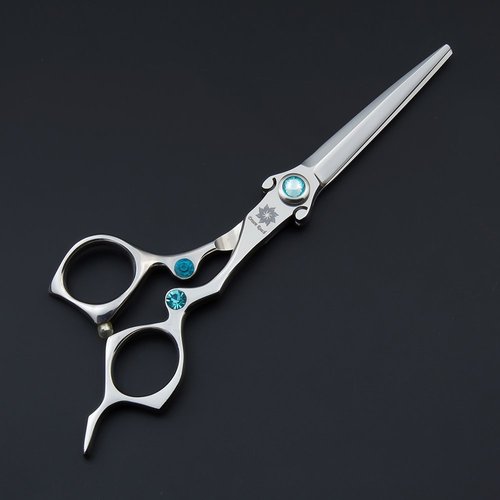 6 inch Professional Barber Razor Edge Hair Cutting Scissors/Shears -Adjustment Tension Screw - Hairdressing Cutting Scissor (C-6 inch-Silver)