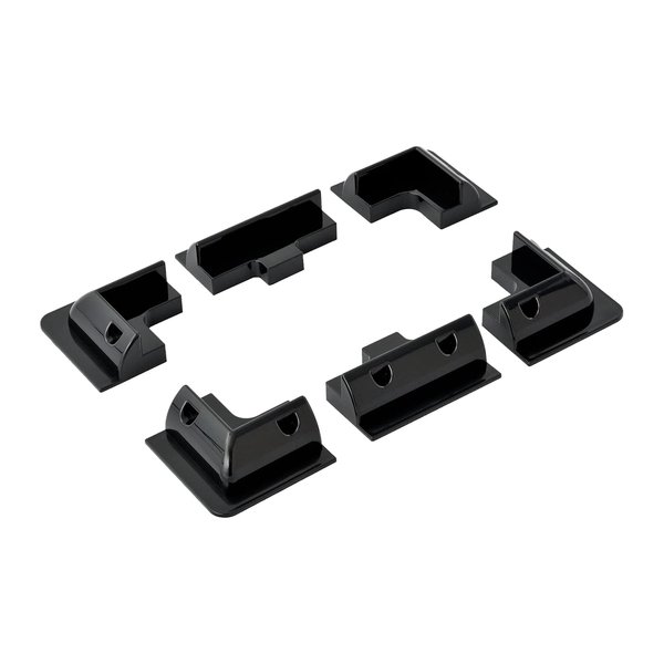Spartan Power ABS Drill Free Solar Panel Mount 6 Piece (Black) Great for RV's, Vans, Trailers, Buses, Skoolies, Boats