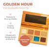 Beauty for Real Golden Hour Eyeshadow Palette - Eight Shades with Matte & Shimmer Finishes - Infused with Mango Butter & Vitamin E - Cruelty Free, Vegan