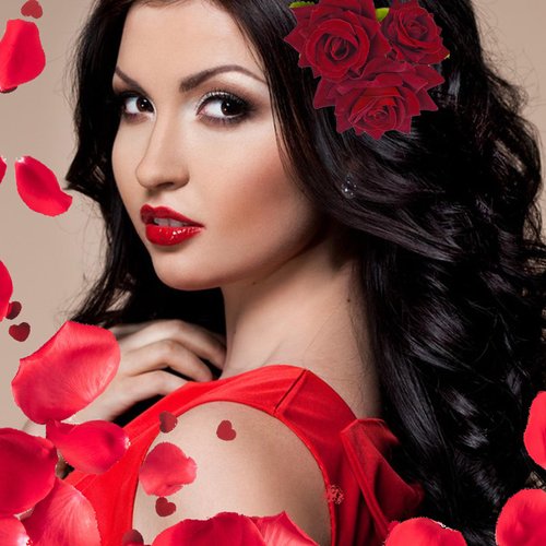 4 Pcs Red Rose Hair Clip Rose Brooch Elegant Floral Clips Bridal Wedding Accessories for Women Girls Bride Flamenco Dancer Wedding