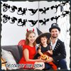 Henoyso 4 Pcs Black Dragon Party Banner Hanging Dragon Decor Dragon Birthday Party Supplies 32 Black Dragon Decorations for Birthday Dragon Theme Fantasy Party Supplies, 8 Designs