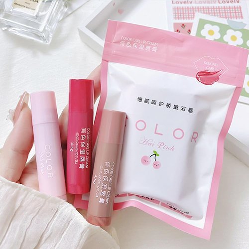 Tinted Lip Balm, 3 Colors Mirror Hydrating Jelly Lipstick, Long Lasting Moisturizing Tinted Lip Balm, Non-sticky, Vivid Color Glossy Lip Gloss Lip Makeup