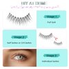 Obeyalash Soft Fluffy False Eyelashes 10 Pairs Full Eyes Lash 3D Faux Lashes Transparent Natural Band Soft Lightweight Fake Lashes Natural Look (FB10)