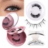 Magnetic Eyelashes with Applicator No Glue Reusable Magnetic Lashes Natural Lightweight Soft Magnetic Eyelash Wispy Easy to Use,2 Pairs of 2 Styles by Wendy Lashes(079/B01)