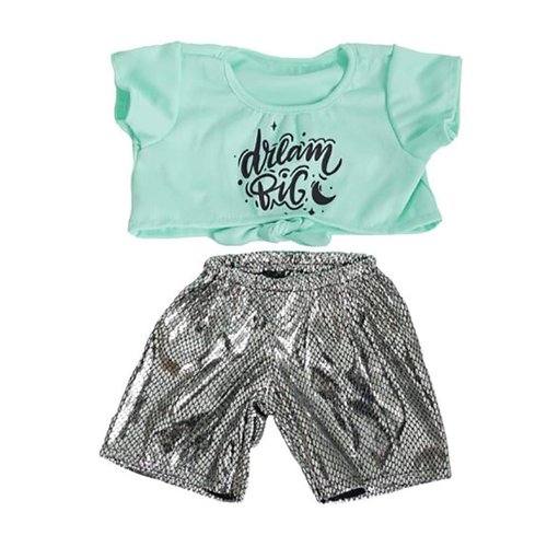 Adorable Dream Big Knot Tee & Leggings Fit Most 16 inch Build A Bear and Make Your Own Stuffed Animals