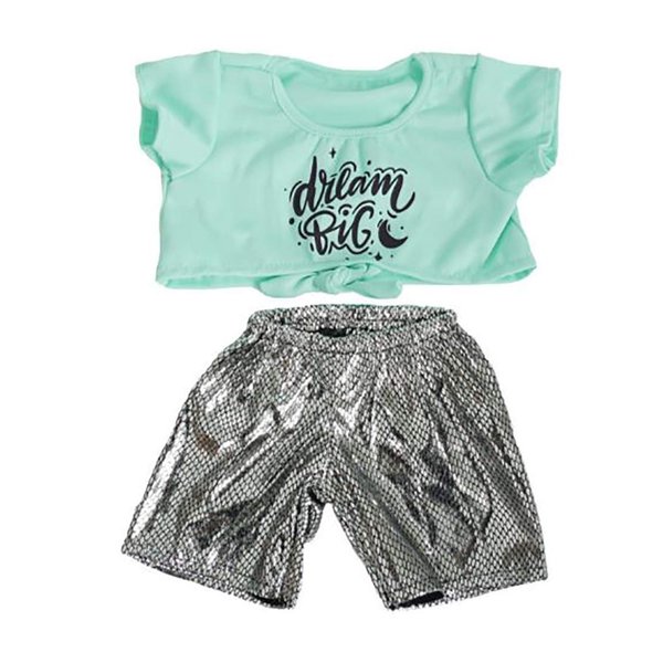 Adorable Dream Big Knot Tee & Leggings Fit Most 16 inch Build A Bear and Make Your Own Stuffed Animals