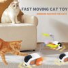 LELEAN Remote Control Cat Toy for Indoor Interactive Turbo Tail 2.0 Cat Toy Automatic Moving Eemote Mouse Smart Electric Teazys Cat Toy Mobile Car Toy, Orange