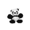 MIGHTY- Microfiber Ball Panda-Junior– Made with Squeaker Balls and Minimal Stuffing. Strong & Tough. Interactive Play Dog Toy. Machine Washable & Floats