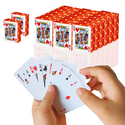 SHOWHIHI Mini Playing Cards, 20 Pack Mini Deck of Cards, 1.65 Inch Mini Cards, Miniature Playing Cards,Mini Cards Playing with Great Novelty Gift, Party Favor for Boys and Girls.