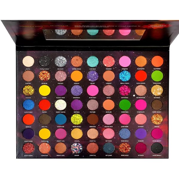 METREY Fireworks Show 63 Color Pressed Pigment Eyeshadow Palette 69 g (Multicolor)