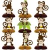 Monkey Honeycomb Table Centerpieces Jungle Party Decorations,Kids Jungle Safari Animal Themed Birthday Baby shower Party Supplies,Monkey Table Toppers Centerpieces Decor