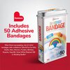 BioSwiss Bandages, Rainbow Shaped Self Adhesive Bandage, Latex Free Sterile Wound Care, Fun First Aid Kit Supplies for Kids, 50 Count