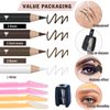 7Pcs Multicolor Eyebrow Pencil Eyeliner Set, Waterproof Eye Brow Pencil, Easy to Coloromen Women Professional Eyebrow Pencil Smudge Proof Long Lasting Makeup Eye Liners (Multicolor)