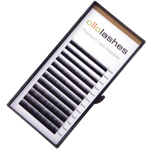 OLLOLASHES Bottom Lash Extension J Curl 0.07mm Mix4-7mm 4mm 5mm 6mm 7mm Black Color Bottom Lash Extensions (Bottom-J-0.07, 4-7mm)