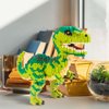 Aigidusansu Jurassic Dinosaur Micro Building Blocks, 1457pcs Velociraptor Tyrannosaurus Rex DIY Mini Diamond Blocks Bricks Toy for Boys Age 8-12 14+ Teens Adults