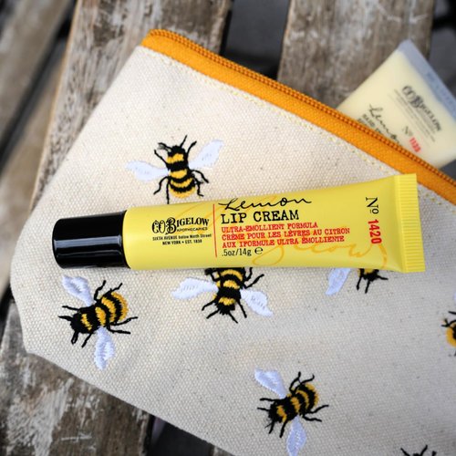 C.O. Bigelow Lemon Lip Cream Trio, Ultra-Emollient Formula with Shea Butter, 0.5 oz / 14g each, pack of 3