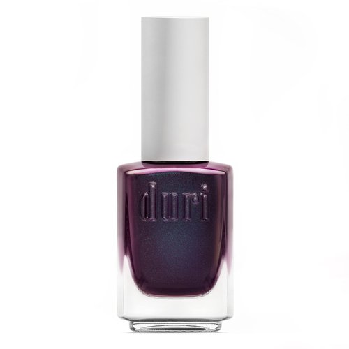duri Nail Polish, 632 Currant Temper, Burgundy Teal Metallic Glitter Shimmer, Semi Sheer Coverage, Quick Drying, 0.45 Fl Oz Cosmetics