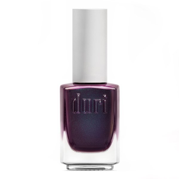 duri Nail Polish, 632 Currant Temper, Burgundy Teal Metallic Glitter Shimmer, Semi Sheer Coverage, Quick Drying, 0.45 Fl Oz Cosmetics