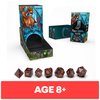 Campaign Dice Tower, Portable 7 Polyhedral Dice Role-Playing Board Games DND Dungeons Dragons MTG Magic The Gathering, for Adults & Kids Ages 8 and up