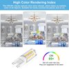 winshine 10 Pack G9 LED Bulb Bi Pin Base, 6000K Daylight 4W (40W Halogen Equivalent) T4 G9 Base Llight Bulbs for Chandeliers, 360° Beam Angle, 400LM, Non-dimmable for Home Lighting