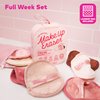 Makeup Eraser The Original, 7-Day Set, Erase All Makeup with Just Water, Including Waterproof Mascara, Eyeliner, Foundation, Lipstick, Sunscreen, and More Sweet Cheeks Neutrals, 7ct.
