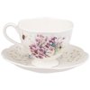 Lenox Butterfly Meadow Orange Sulphur 8-Ounce Porcelain Cup and Saucer Set -