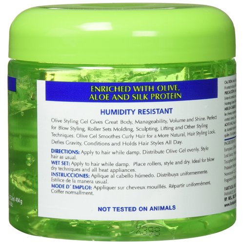 Fantasia Ic Hair Polisher Olive Styling Gel With Sparkle Lites, 16 Oz