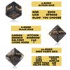 Tnstk Date Night Dice, Funny Dice Game, Portable Dice Kit for Women Men Husband Girlfriend Boyfriend (Black)