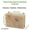 Aloe and Calendula Soap Bar (3 Pack), Vegan and All Natural Handcrafted with Organic Oils. Face and Body Soap. For Men, Women and Teens. Unscented with Shea Butter.