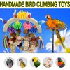 Kewkont Bird Toys Parrot Toys Natural Corncob Wood Mango Chew Toys for African Grey Parrots, Sun Parrots, Lovebirds, Small Parrots, Parakeets