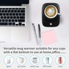 Misby Mug Warmer for Desk with Auto Shut Off, Coffee Warmer Cup Warmer for Office Home Desk Use Keep Beverage, Milk, Tea Warm Christmas/Birthday Gift (Deep Black)