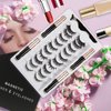 FEITA Magnetic Eyelashes & Eyeliner Kit, Reusable Magnetic Lashes with 1 Applicator Tweezer & 4 Eyeliner, 3D Cat Eye Natural Look False Eyelashes Pack, No Glue (15 Packs)